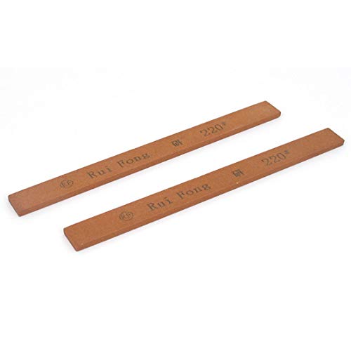 Aexit Boride Abrasives Sand Blaster Accessories, Parts & Media Rectangle Polishing Oil Stone Sticks Tool 220 Grit Red Sand Blasting Media & Abrasives 2 Pcs