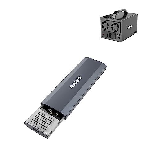 Caja externa NVME 4 bahías RAID con ventilador miniatura 1
