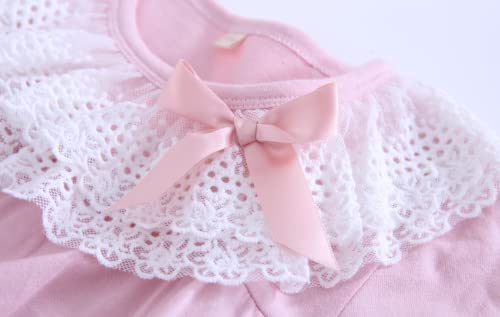 Big Girls' Princess Nightgowns Lace Sleep Shirts Short Sleeve Pajamas Short Sleeve Blue 8 #TOP3