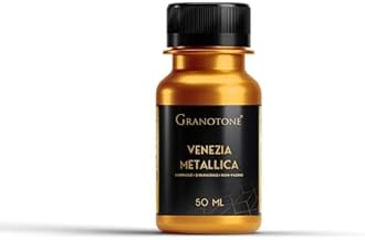 GRANOTONE Venezia Acrylic Metallic Golden Yellow Paint 50 ml Bottle Non Toxic Multi Surface Colour Non Fading & Shimmering Rich Pigments Ideal for Kids Artists & Beginners