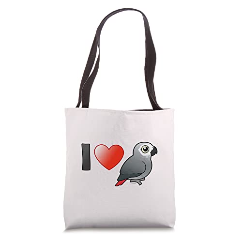 I Love Congo African Grey Parrots Bird Lover Pet Owner Tote Bag