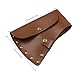 Neroyaner Hatchet Cover PU Leather Axe Sheath Waist Mounted Axe Head Cover with Snap Button 6.1x4.3 inch Hatchet Sheath for Camping Woodworking