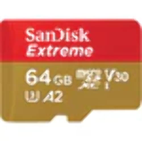 SanDisk Extreme MICROSDXC 64GBCarte Micro SD Avec adaptateur