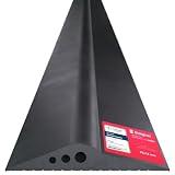 STEIGNER Soglia garage 1m in EPDM nero 14mm x 78mm SGD01 – Guarnizione porta isolante adatta a vari tipi di porte da garage – Soglia antipioggia, isolamento termico, blocca acquae d’eau