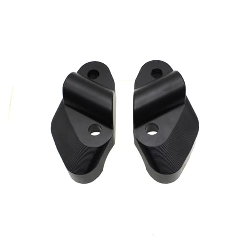 Support fixation rehausseur guidon Ducati Multistrada 950 en aluminium noir
