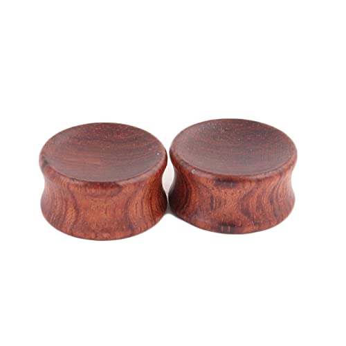 Écarteur d Oreilles 12mm, Ecarteur Oreilles Bois 2 Pièces Tunnels de Chair Bouchon Oreille Ecarteur en Bois Cover