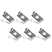 Secure 40pcs Aluminum Shelf Support Brackets White Easy Install Remove Durable Garage Tool Room Bookshelf Cabinet Hardware
