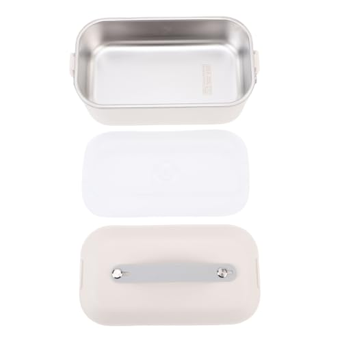 Xiuganpo Caja de Almuerzo Más Fresca, Preservación de Larga Duración Caja de Refrigerio de Refrigerio Seguro Portátil para Viajar por Trabajo (Beige)