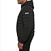 DKNY Men's Quilted Performance Hooded Bomber Jacket, Black Matte Stretch, Large