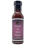 Premium | Sweet & Sour Sauce | 12 Fluid Ounce Bottle with Flavor Lock Cap | Low Calorie | Fat Free | Saturated Fat Free | Cholesterol Free | Crafted in Small Batches | Authentic Sweet & Sour Sauce – Ideal for Dipping, Stir-Frying, and Glazing!