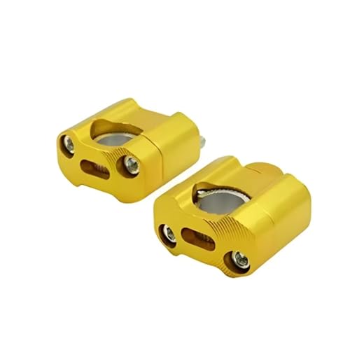 Rehausseur de guidon moto tout-terrain CNC adaptateur or 22 28 mm