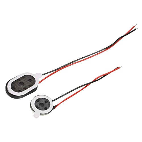 sourcing map Mini DIY Magnet Lautsprecher 1W 8 Ohm Ersatz 4Stk 9mm 4Stk 10mm für Mobiltelefon