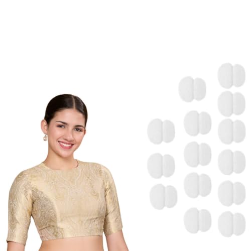Image of Studio Shringaar Women Brocade Silky Jewel Neck Readymade Elbow Length Sleeve Saree Blouse