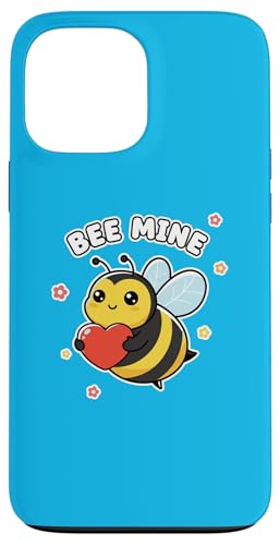 Cute Bee Mine �o�����^�C���f�[ ���u �n�[�g Be Mine �ʔ��� �ʟ����B �X�}�z�P�[�X iPhone 13 Pro Max �p
