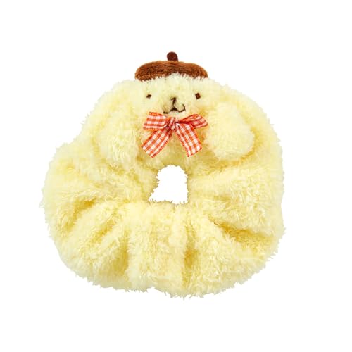Sanrio 225576 Face Shape Scrunchie Pom Pom Pudding Hair Rubber