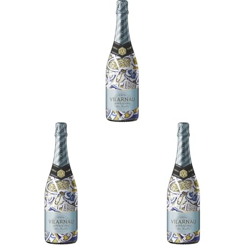 Vilarnau Brut Reserva - D.O. Cava - Orgánico - 750 ml (Paquete de 3)