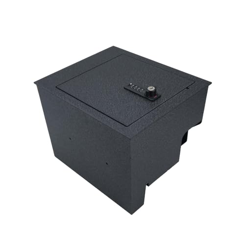 YOULAI Center Console Gun Safe Vault Vehicle Safe Vault Compatible with Nissan Titan 2016-2025, Anti-Theft High Security Armrest Lock Box with 4-Digit Lock with Password Retrieval Key.