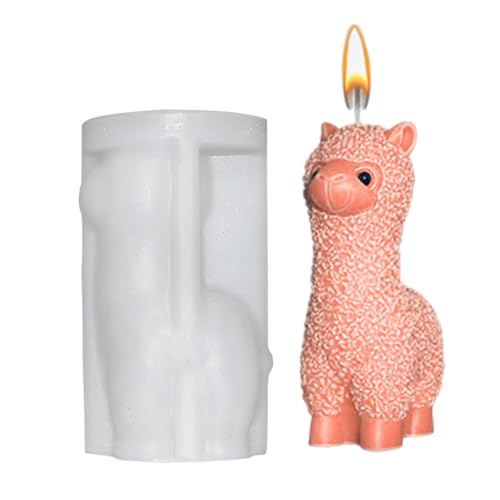Molde De Silicona De Alpaca 3D – Molde Reutilizable Para Manualidades De Animales Para Hacer Resina, Jabón, Velas, Pasteles, Chocolate Y Fondant, Perfecto Para Niños, Adultos, Principiantes Y Profesio