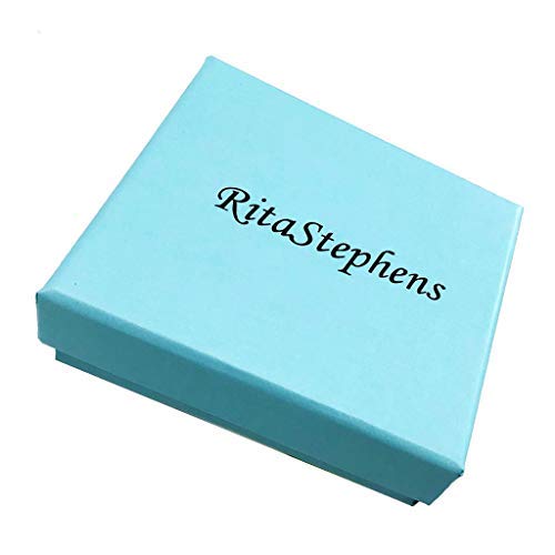 Ritastephens Sterling Silver Shiny Cubic Zirconia Palmetto Moon Necklace SC State Flag Charm, South Carolina Flag Pendant, Palm and Moon Charm Necklace4