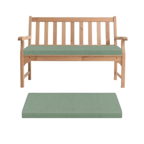 Generisch Bankauflage Abnehmbarem Sitzkissen Banks rutschfeste Gartenbank Auflage Waschbar Sitzauflage Banks für Innen Outdoor Fensterbank Couch ban k Eckbank Auflagen Grün 120x40x5cm