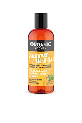 ORGANIC KITCHEN - Summer Wish List - Gel de ducha Good Mood - con mango y miel - Natural - Orgánico - 260 ml