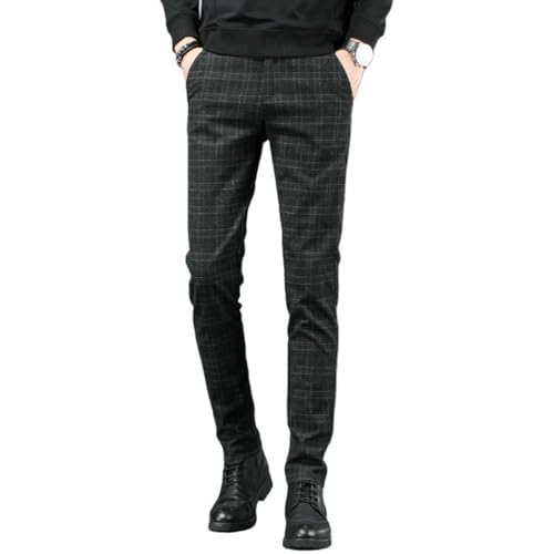 Pantalon décontracté homme style britannique en textile premium d'hiver