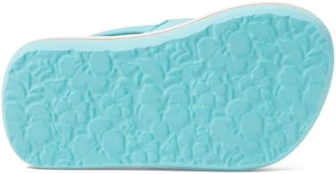 Roxy Girls Finn Sling Back Flip Flop Sandal, White/Turquoise/Purple, 6 Toddler | Image 2