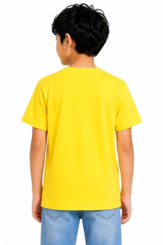 Image of Double F Boys Half Sleeve Cotton Regular Fit Printed Round Neck T-Shirt for Ages 6 Months to 16 Years