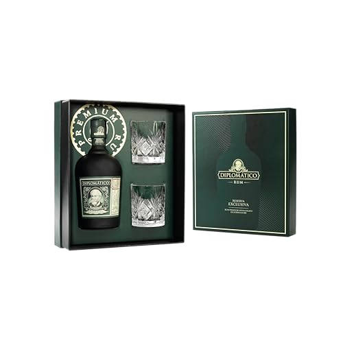 Diplomático Reserva Exclusiva 700ml Limited Edition 2 Bicchieri - Rum premium invecchiato. 40% vol.