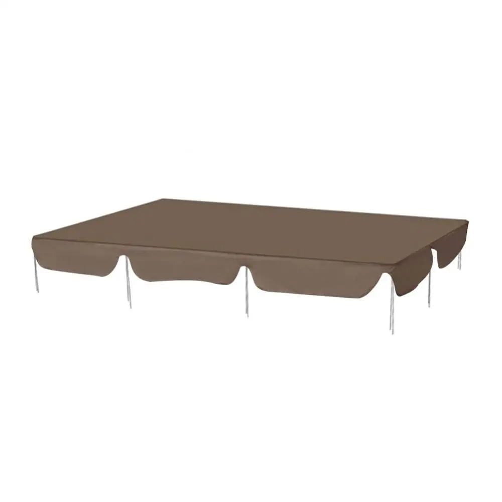 Toit de rechange pour balancelle de jardin étanche en toile café supérieure