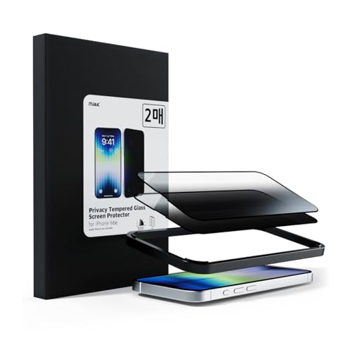 miak iPhone 16e ̂h~ KXtB (2) [ vCoV[ی \tȒP KCht \ʍdx9H 2dیR[eBO Uh~ wh~ ^ 0.3mm 炩ȃ^b` ] MA27598i16Ey