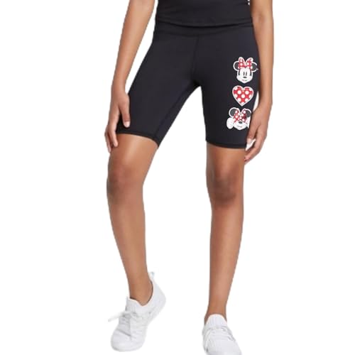 Pantalones cortos de motociclista negros para jóvenes de Minnie Mouse ropa Disney de niñas