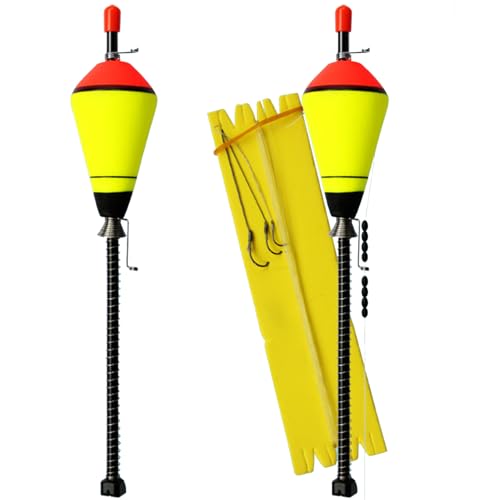 Flotador automático portátil para pesca con resorte de acero inoxidable y alta resistencia miniatura 4