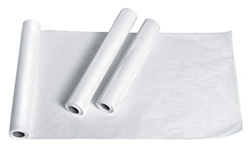 Dukal Table Paper. Roll of Exam Table Paper 21 inch x 225 Feet. Smooth Paper for Exam Tables. Medical Cover for Furniture. Strength, Protection and Cleanliness. Massage Table Paper Roll.