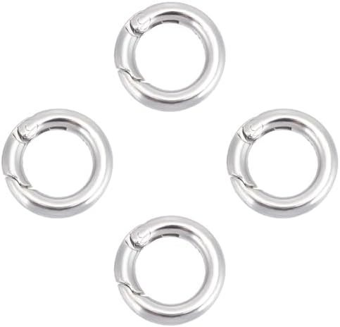 Amazon.com: CHGCRAFT Stainless Steel Spring Gate Rings O Rings ...