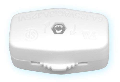 National Artcraft White On-Off Electric Cord Switch Offers Fast & Simple Installation (Pkg/2)