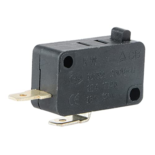 KONIEEJN KW1-103 Microinterruptor para puerta de horno microondas apto para microondas lavadora arrocera 16 A 250 V 2 pines (normalmente cerrado) 16 A