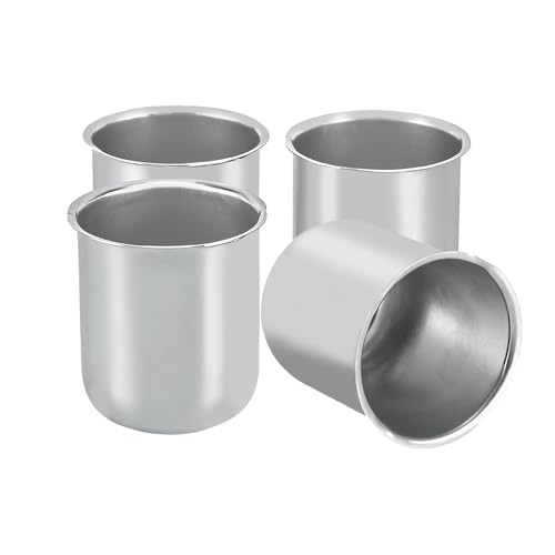 Cabtherlyn 3.19 Push Through Center Caps for Trailer Truck RV Wheel Rims 3.19 Center Bore Chrome Carbon Steel 3.19 Center Hole 3.62 Height 4Pack Silver