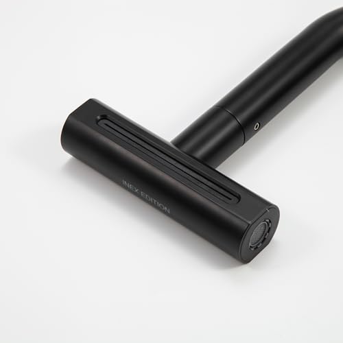 INEX EUROPA Küchenarmatur, Edelstahl, wassersparend, drehbar, 4 Funktionen, höhere Effizienz, eleganter und leicht zu reinigender Küchenarmatur, 15 Jahre Garantie (Mattschwarz)