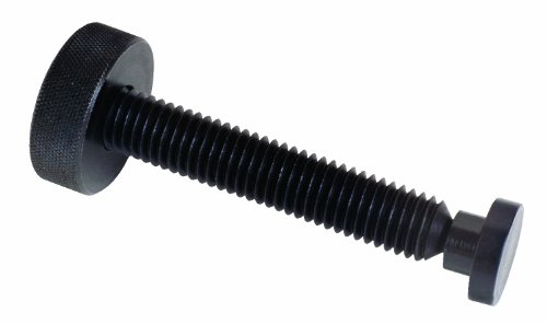 Image of TE-CO 31342L Knurled Knob Swivel Screw Clamp with Large Pad Black Oxide, 3 /8-16 Thread x 2-10 /91 inch Lg (2-Pack)