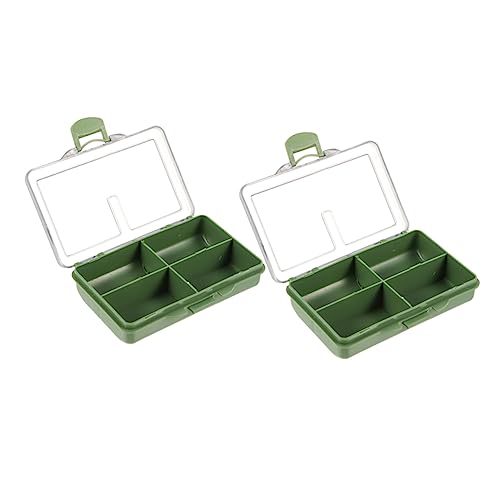 Yardwe 2pezzi Scatola Pesca in Scatola Attrezzatura da Pesca Vassoio Organizzatore per Ganci e Accessori per Piccoli Oggetti da Riporre nella Borsa