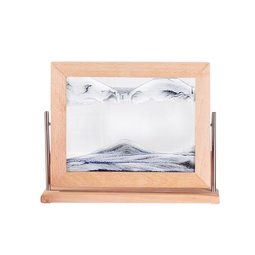 Vibhgtf Pintura de - Imagen dinámica de móvil con marco de madera | Arte cuadrado de líquida, pintura abstracta de para adultos y niños