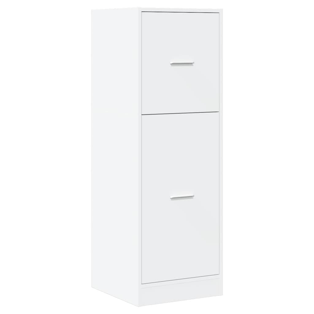 vidaXL Apothecary Cabinet, Storage Cabinet for Living Room, Apothecary Chest with Drawer, Apothecary Cupboard, Modern Style, White Engineered Wood — image 1