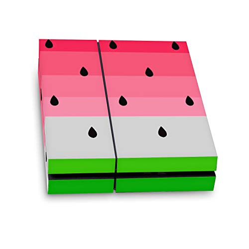 Autocollant console PS4 pastèque design Haroulita pour gamer stylé