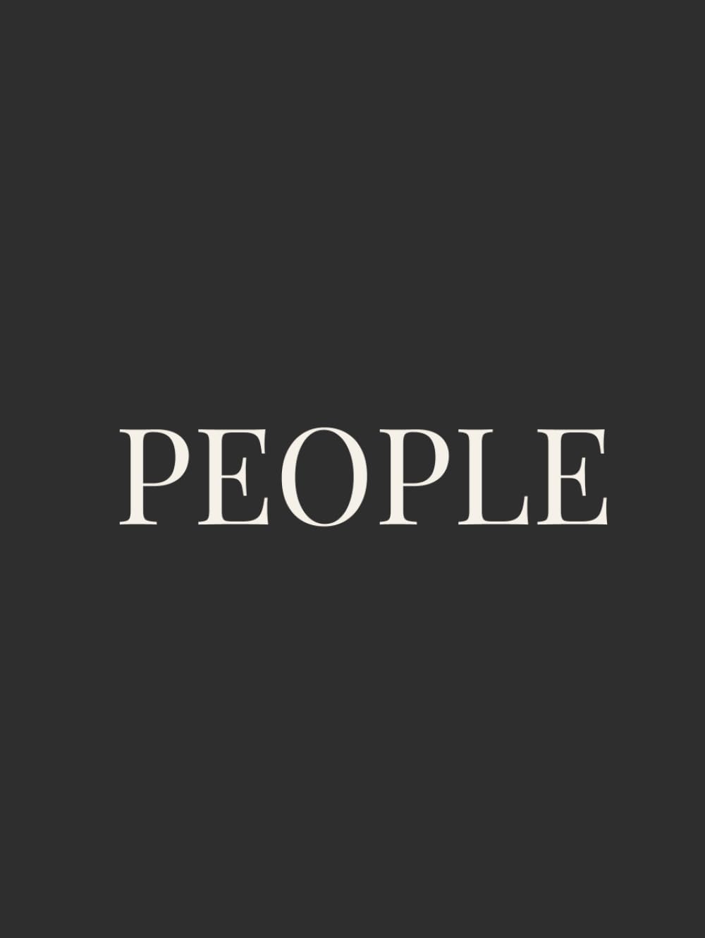 People Livre Décoratif Haut de Gamme Édition Design Moderne de Prestige
