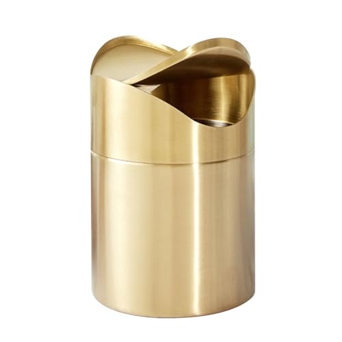 Petite poubelle de table anti-traces pour éliminer miettes, poussières et mouchoirs