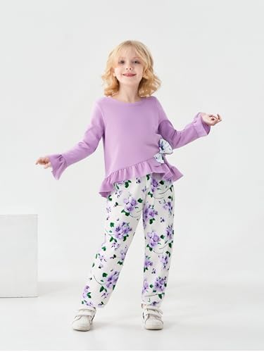 Image of Azmxynol Tween Girls Clothes 2 Piece Outfit T-Shirt Top + Cargo Pants, Teen Girl Trendy Clothing Set, Sizes 7-15 Years