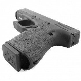 TALON Grips for Glock 19,23,25,32,38 (Gen4 Med Backstrap) Black Granulate - 111G W/Free Sticker - Johnson Enterprises, LLC