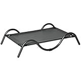 MARCO DE METAL: Cama para perros con estructura de metal con recubrimiento en polvo para mayor resistencia a la corrosión. Cuenta con almohadillas antideslizantes para evitar que el suelo se raye. Tiene 4 patas que mantienen la base elevada del suelo, proporcionando una gran firmeza y estabilidad