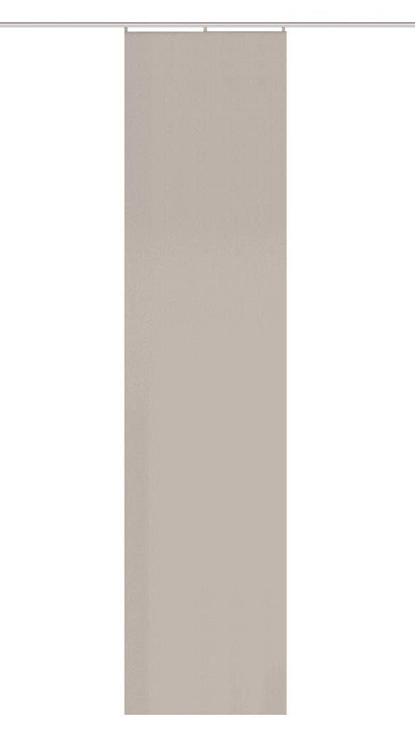 HOMEbasics Oxford Schiebegardine – 245 x 60 cm, blickdichte Leinenstruktur, uni